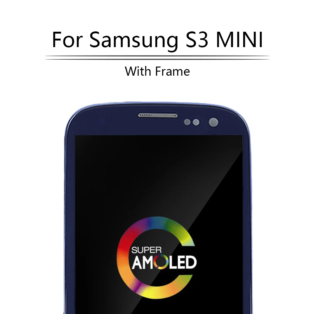 Оригинальный экран для Samsung S3 mini i8190 ЖК-дисплей с рамкой AMOLED SAMSUNG GALAXY Mini i8190N i8195