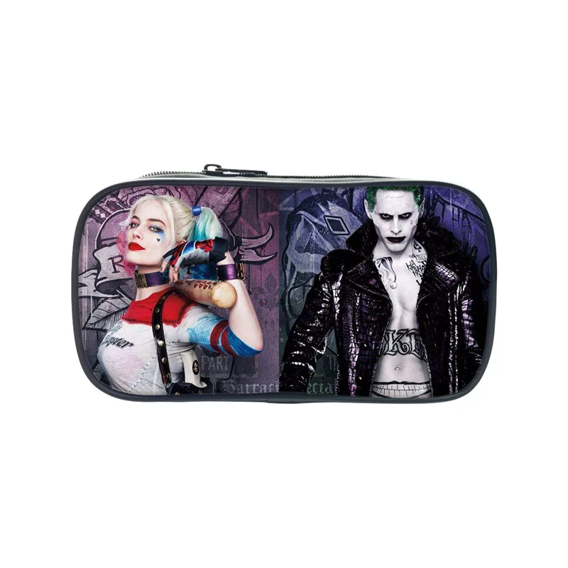 Новый отряд самоубийц пенал Джокер Харли Куинн Макияж сумка Повседневный монета