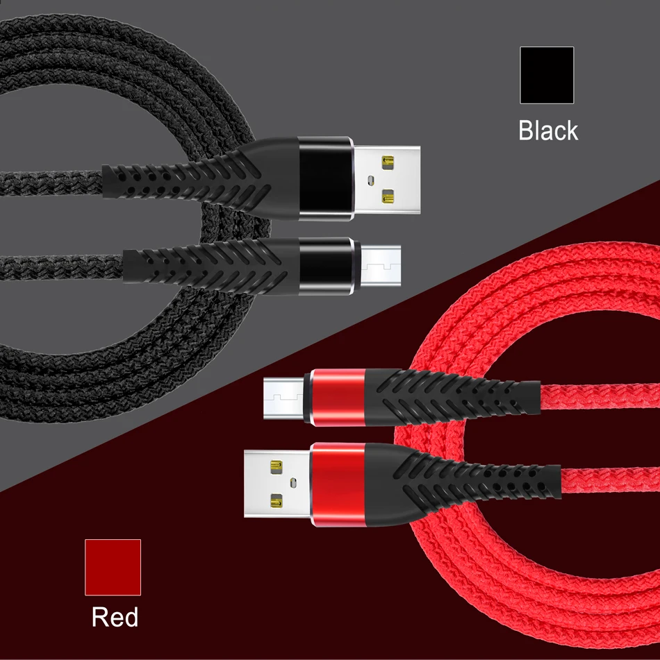 NOHON 3 м 2 м 1 м 0,2 м высокопрочный Micro USB кабель для samsung huawei Xiaomi LG Быстрая зарядка мобильного телефона Android адаптер зарядное устройство