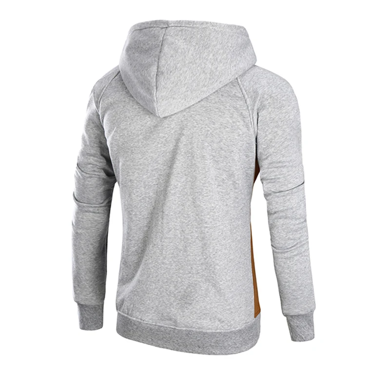 Мужская Осенняя мода 3 цвета лоскутные толстовки 2017 новый стиль топы брендовая