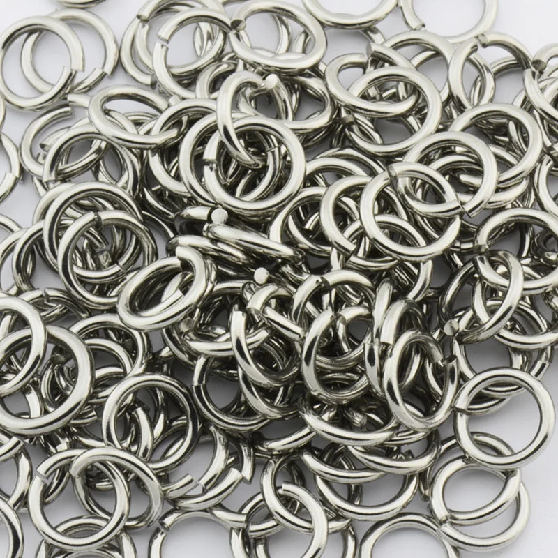 300pcs/lot 4MM-10mm Stainless Steel Jump Rings Single Loops Open &amp Split Connectors for Diy Jewelry Making | Украшения и