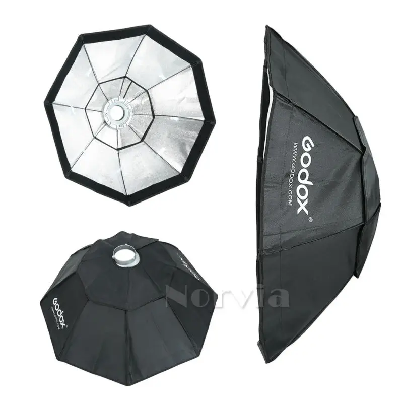 Godox 95 см Bowens фотостудия сотовая сетка восьмиугольник софтбокс Стробоскопическая головка вспышка для камеры светильник для фотосъемки
