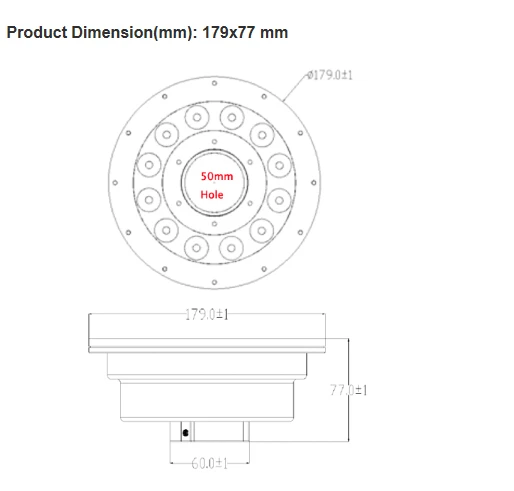Водонепроницаемая IP68 AC12V 12w Bridgelux светодиодная подсветка фонтана под водой