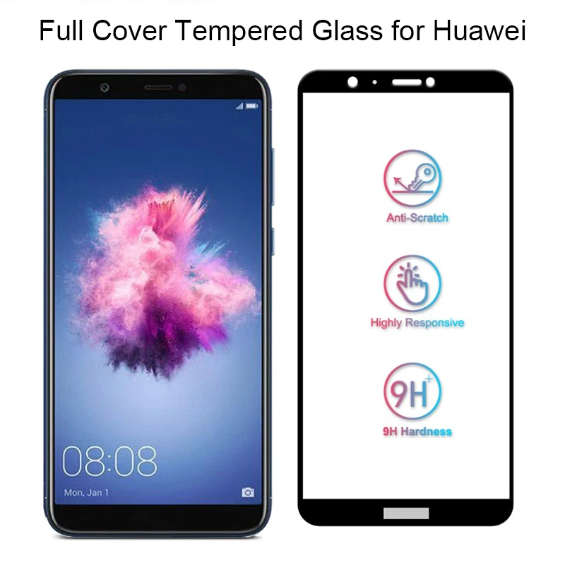 Полное Защитное стекло для huawei Y6 Y9 P Smart стекло для P Smart Plus Nova 4 3i Honor 8X 8A закаленное защитное стекло