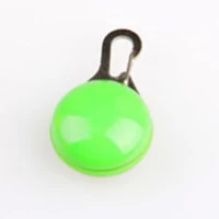 circle green Светодиодная светящаяся Подвеска для собак, кошек, домашних животных, безопасная Ночная ходьба, ID светильник, ошейник для собак из мультфильма, аксессуары, мигающие брелки, товары для домашних собак - Цвет: circle green
