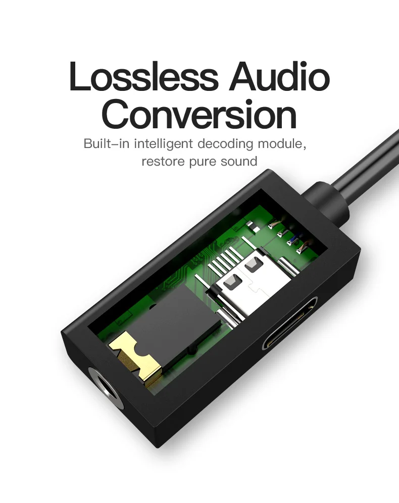 Адаптер для наушников Vention type C до 3,5 мм, зарядное устройство, USB C, Aux, аудио кабель, разъем 3,5, конвертер для наушников для Xiaomi Mi6, huawei Mate10