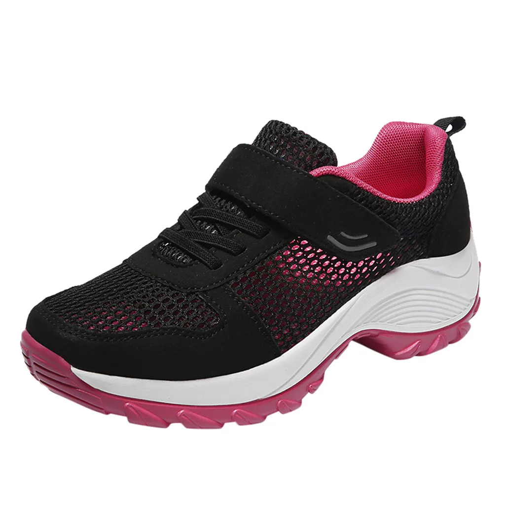 Черный Tenis feminino; коллекция года; сезон лето; женская обувь для тенниса; женские кроссовки из сетчатого материала; Chaussure Femme; воздухопроницаемые кроссовки для девушек;# g4 - Цвет: Черный