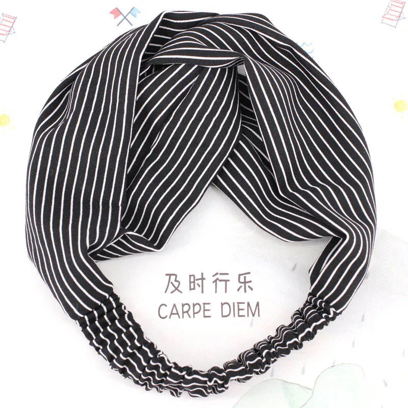 Хит женские аксессуары для волос модная повязка на голову ткань крестик бохо