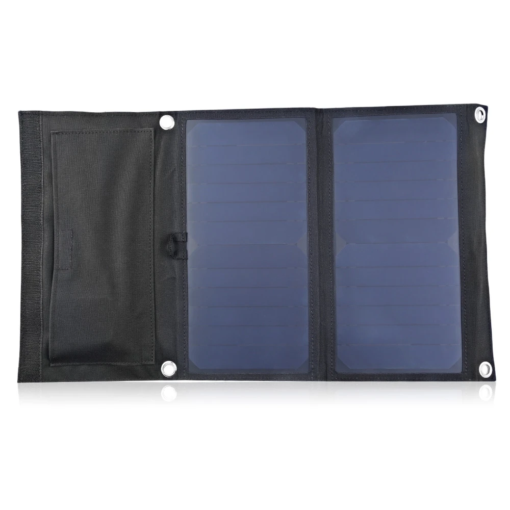 Gbtiger 14 Вт 5 В Dual USB солнечной зарядки Панель складной sunpower Зарядное устройство для