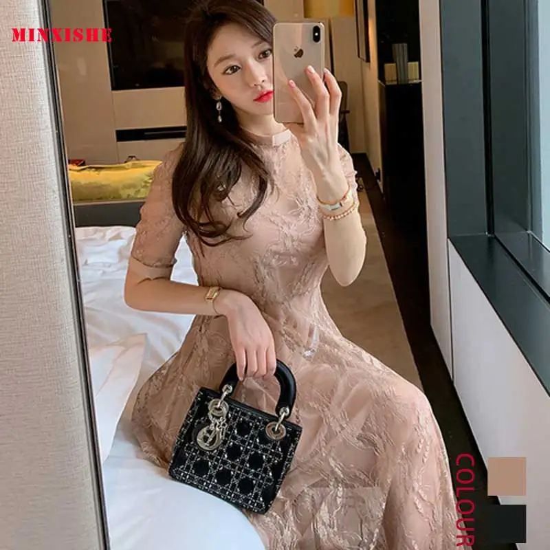 Новинка лета 2019 женское платье сексуальное облегающее элегантное кружевное