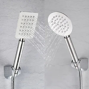 Насадка для душа из нержавеющей стали, Сверхтонкая, для экономии воды под давлением