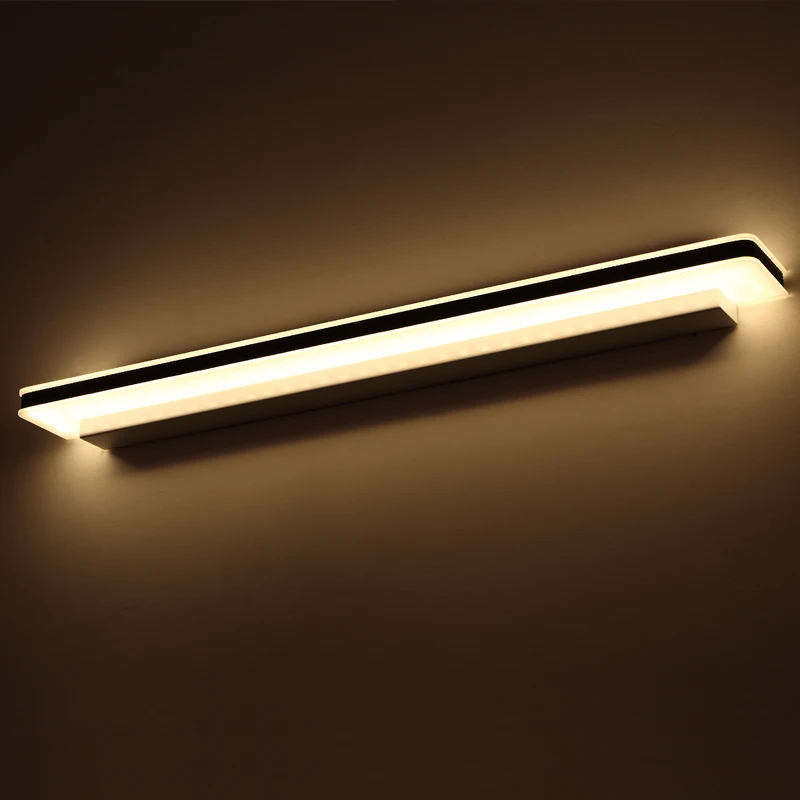 High Brightness Longer LED Mirror Light 0.4M~1.5M AC90-260V Modern Brief Cosmetic Crystal Wall lamp Bathroom Lighting Waterproof | Лампы и