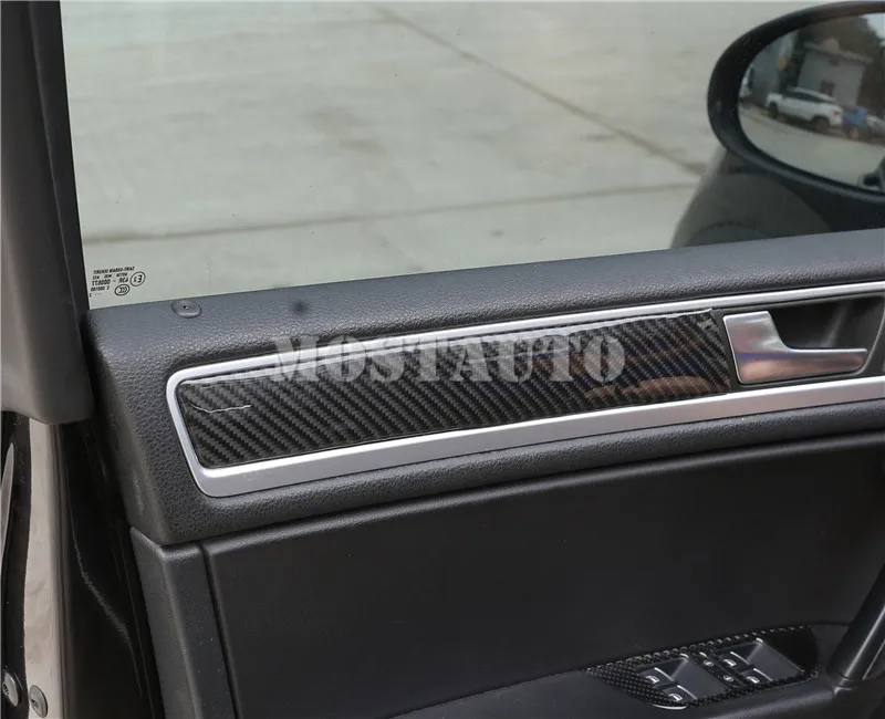Для VW Touareg накладка из углеродного волокна для передней и задней двери автомобиля 2011- 4 шт