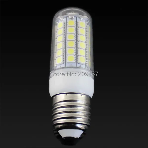 10 шт./лот водонепроницаемый SMD 5050 E27 G9 Вт Светодиодная лампа кукурузы 69LED теплый