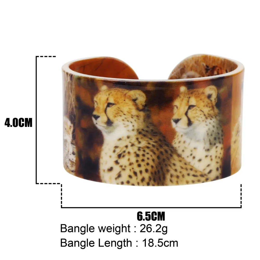 WEVENI пластиковые браслеты с африканскими леопардовыми пантерами индийские