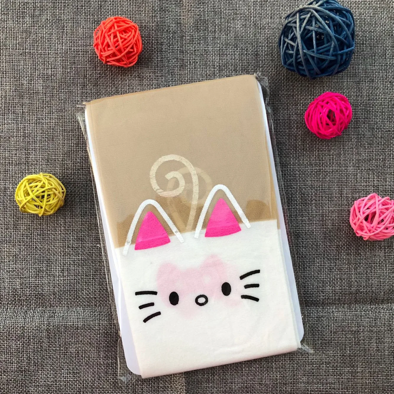 Модные Японские Женские колготки, зимние дизайнерские колготки hello kitty, Колготки с высокой талией - Цвет: 1