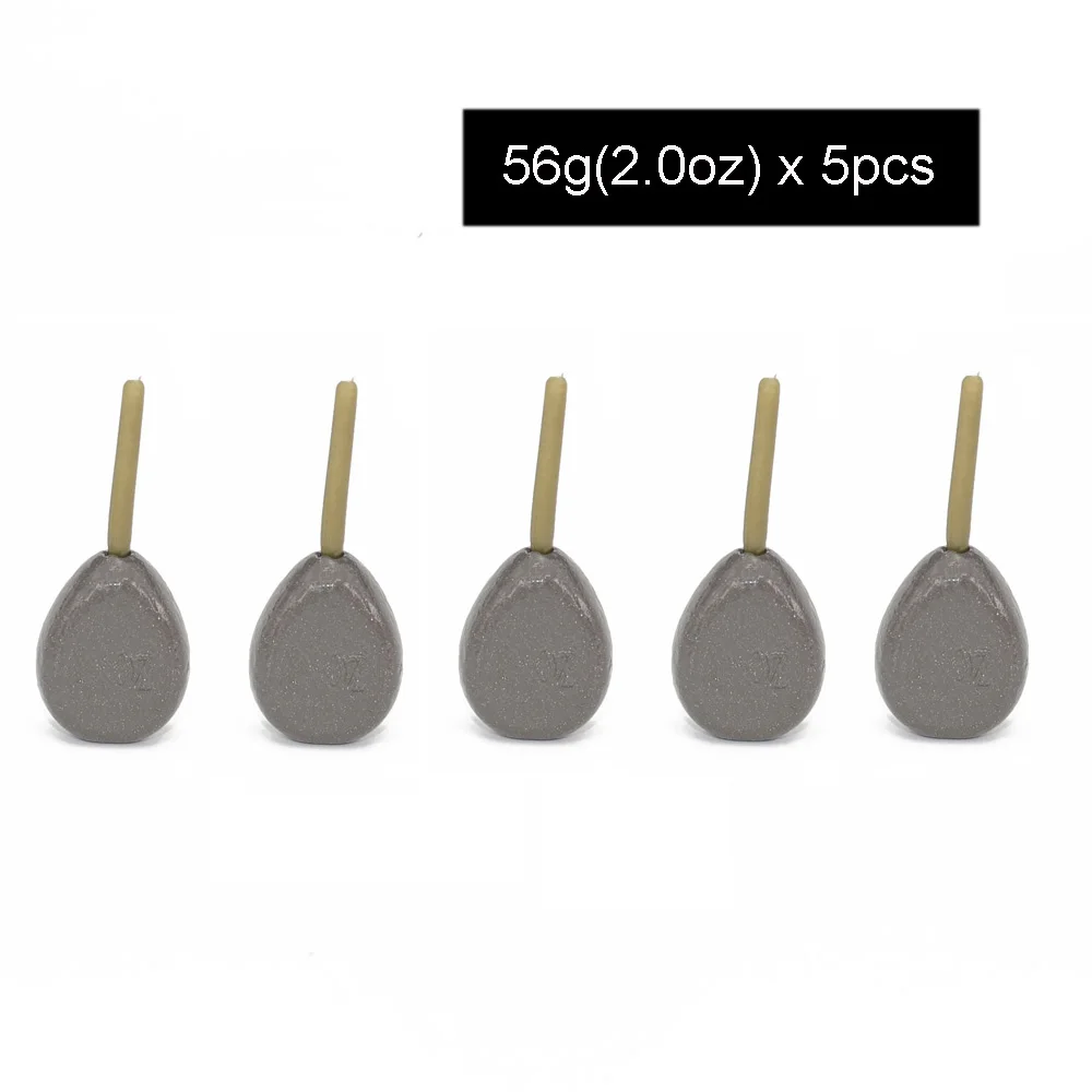 inline 56g 5 x Карповые рыболовные поводки, встроенные Свинцовые и поворотные грузила, ассорти, вес свинца для ловли карпа 30 г 42 г 56 г 70 г 84 г - Цвет: inline 56g