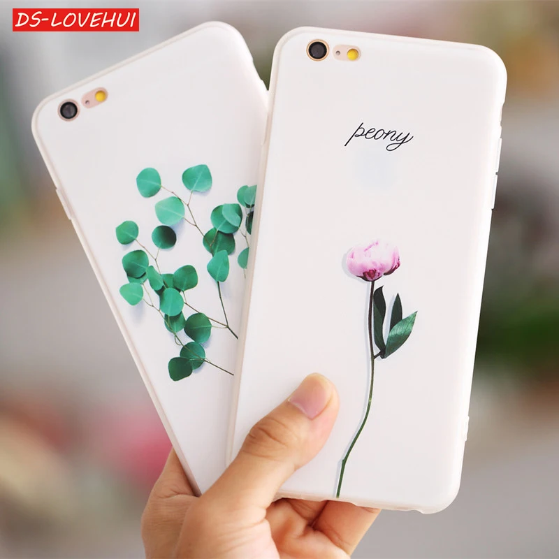 DS-LOVEHUI Pattern TPU case For iphone X 7 8 7/8 plus 5 5s SE Case Ultra-thin Scrub Silicone Phone Cases 6 6S Plus |