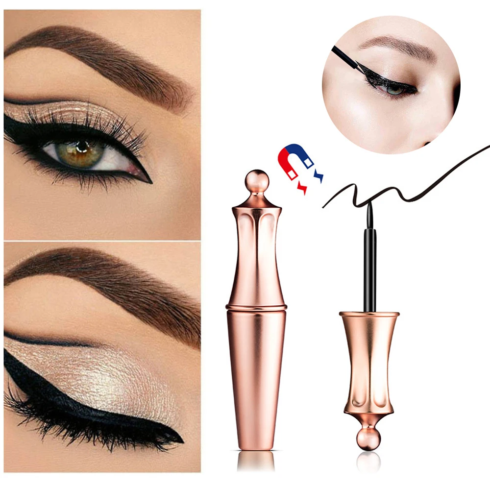 Новинка 4 мл жидкая Черная Магнитная подводка для глаз + Накладные ресницы набор