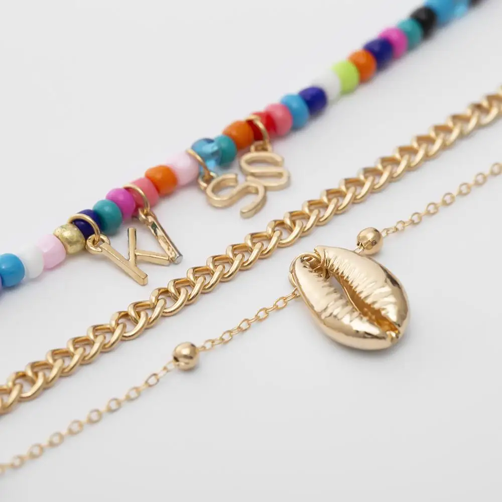 2019 натуральная ракушка колье ожерелье Бархатный чокер оболочки бусины в виде