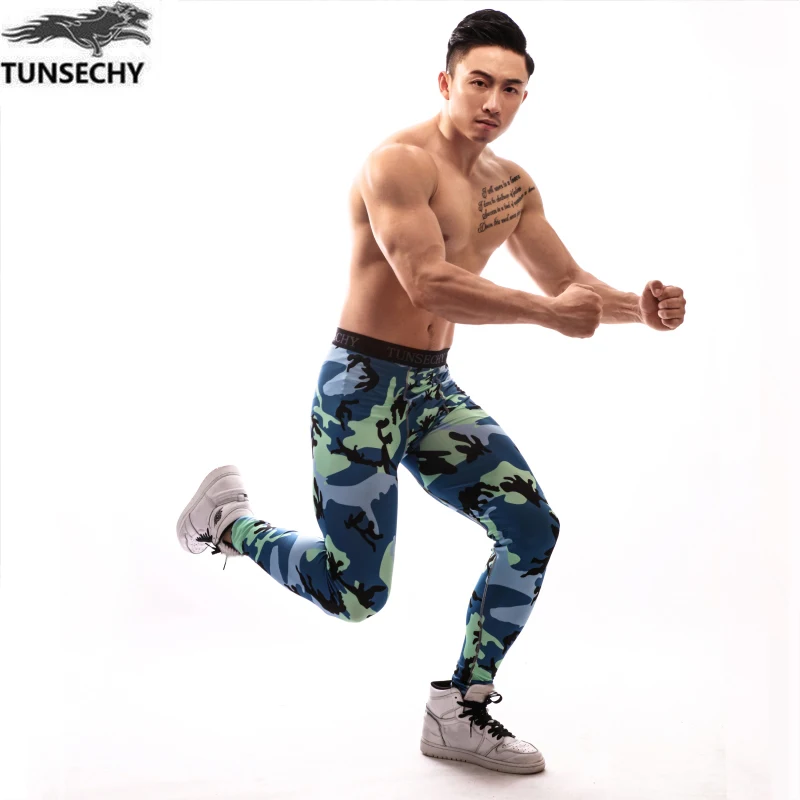 Бренд tunsechy новинка 2017 камуфляжные штаны для мужчин фитнеса мужские джоггеры