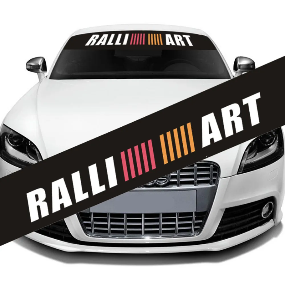 1 шт. RALLIART наклейки для спортивных гонок наклейки для автомобиля Авто тела на лобовое стекло гирлянда для ASX Mirage L200 Lancer Montero Sport RVR