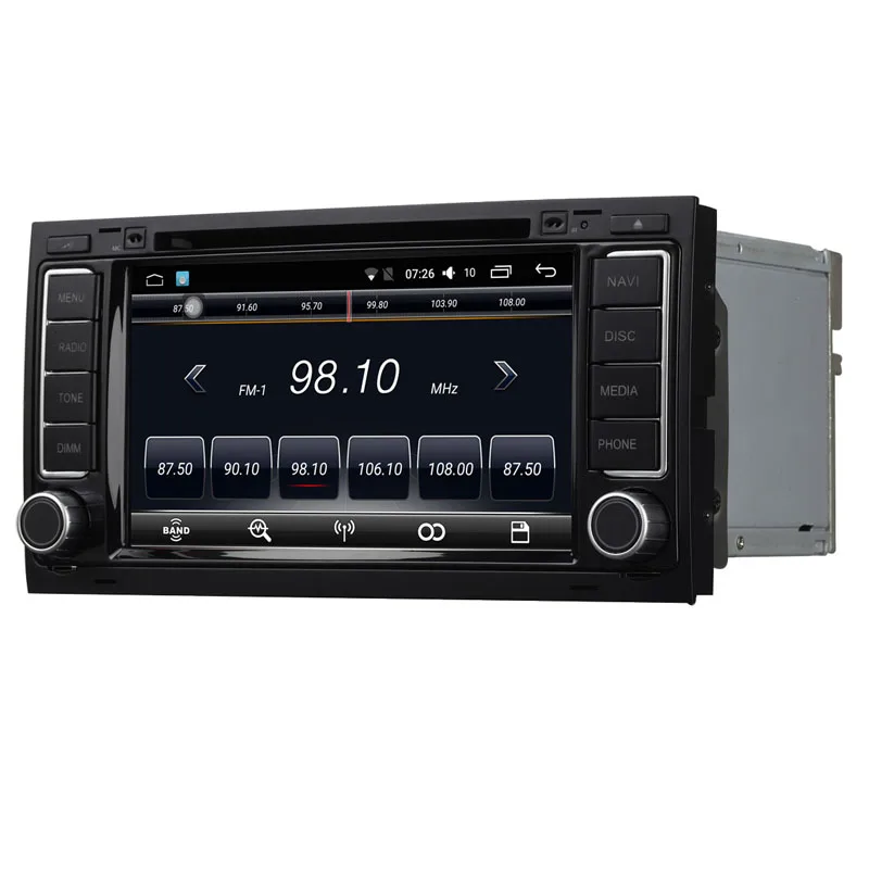 Автомобильный DVD плеер стерео радио Android 7 1 Bluetooth &quotсенсорный экран