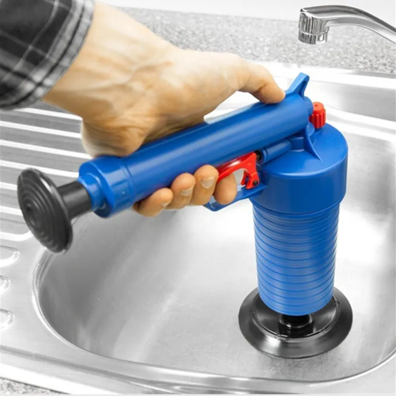 

Home High Pressure Air Drain Blaster Pump Plunger Sink Pipe Clog Remover Toilets Bathroom Kitchen Cleaner Kit Bathroo Clean Tool