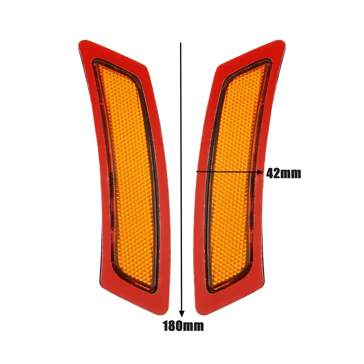 

1 Pair Front Left&Right Bumper Side Reflectors front bumper side lights decorative lights for BMW 5 Series F10 2011-2014