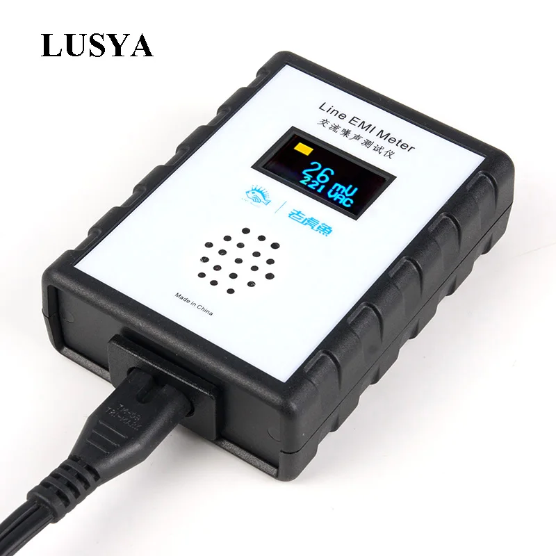 Lusya OLED дисплей тестер шума от сети EMI измерительный прибор широкополосный