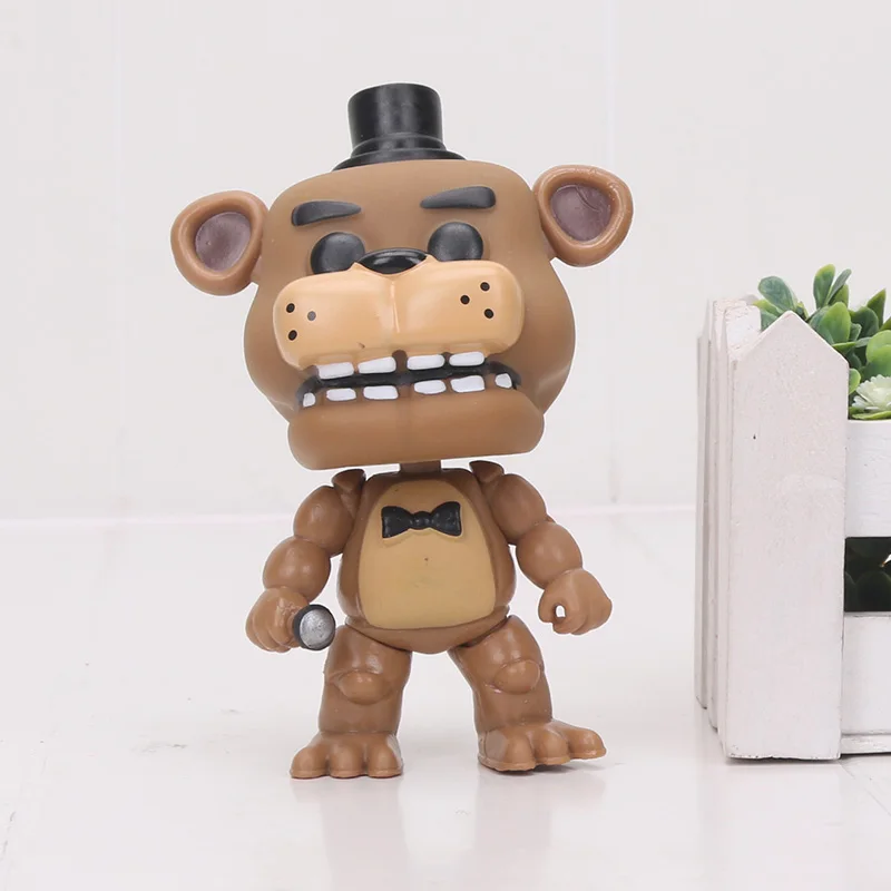 10 см 6 шт./компл. FNAF Фигурки игрушки пять ночей у Фредди кошмар Бонни Фокси Фредди Fazbear медведь Чика фигурка игрушки подарок