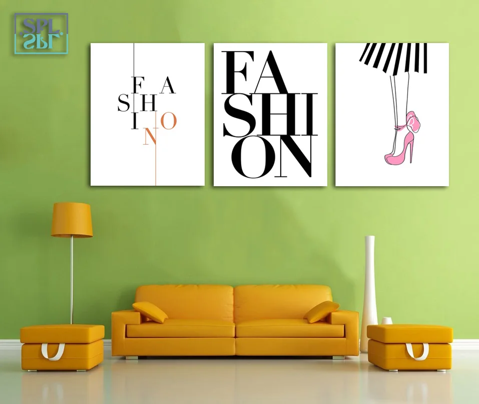SPLSPL современная мода девушка постер Красота Настенная картина холст искусство