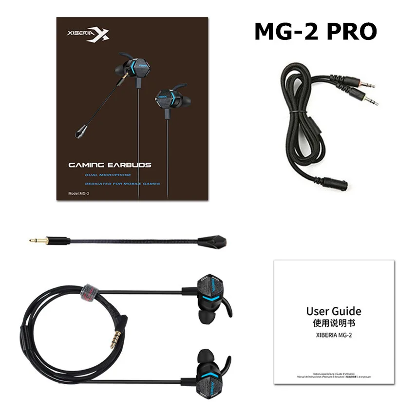 Black Xiberia MG-1/MG-2 игры PS4 гарнитура бас шлем PC Игровые наушники с микрофоном для нового Xbox one телефона ноутбука планшета Mp3 - Цвет: Black