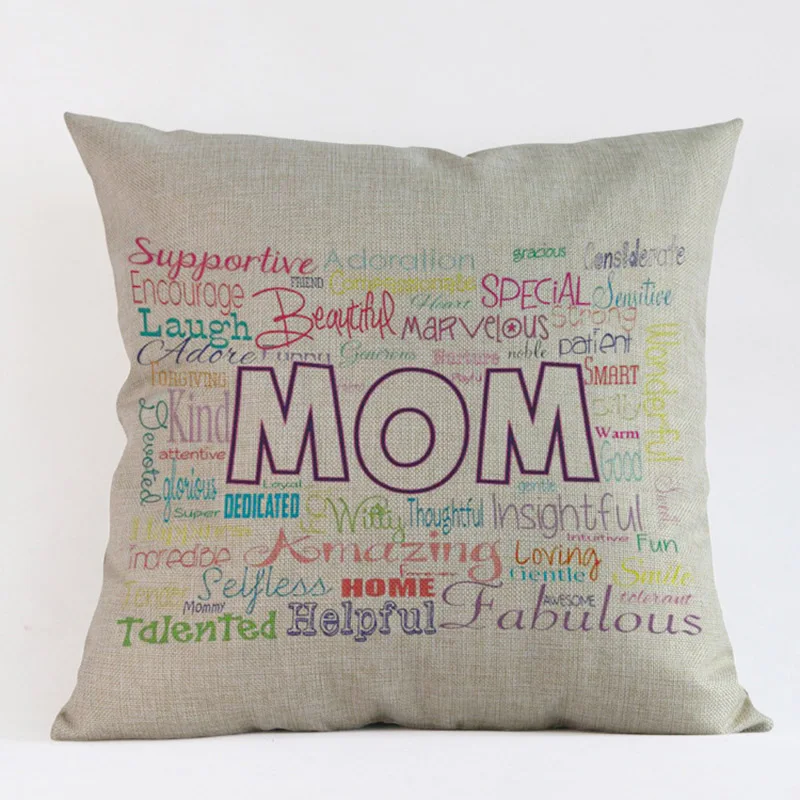 Чехол для подушки с надписью Happy Mother's Day чехол декоративная подушка дивана