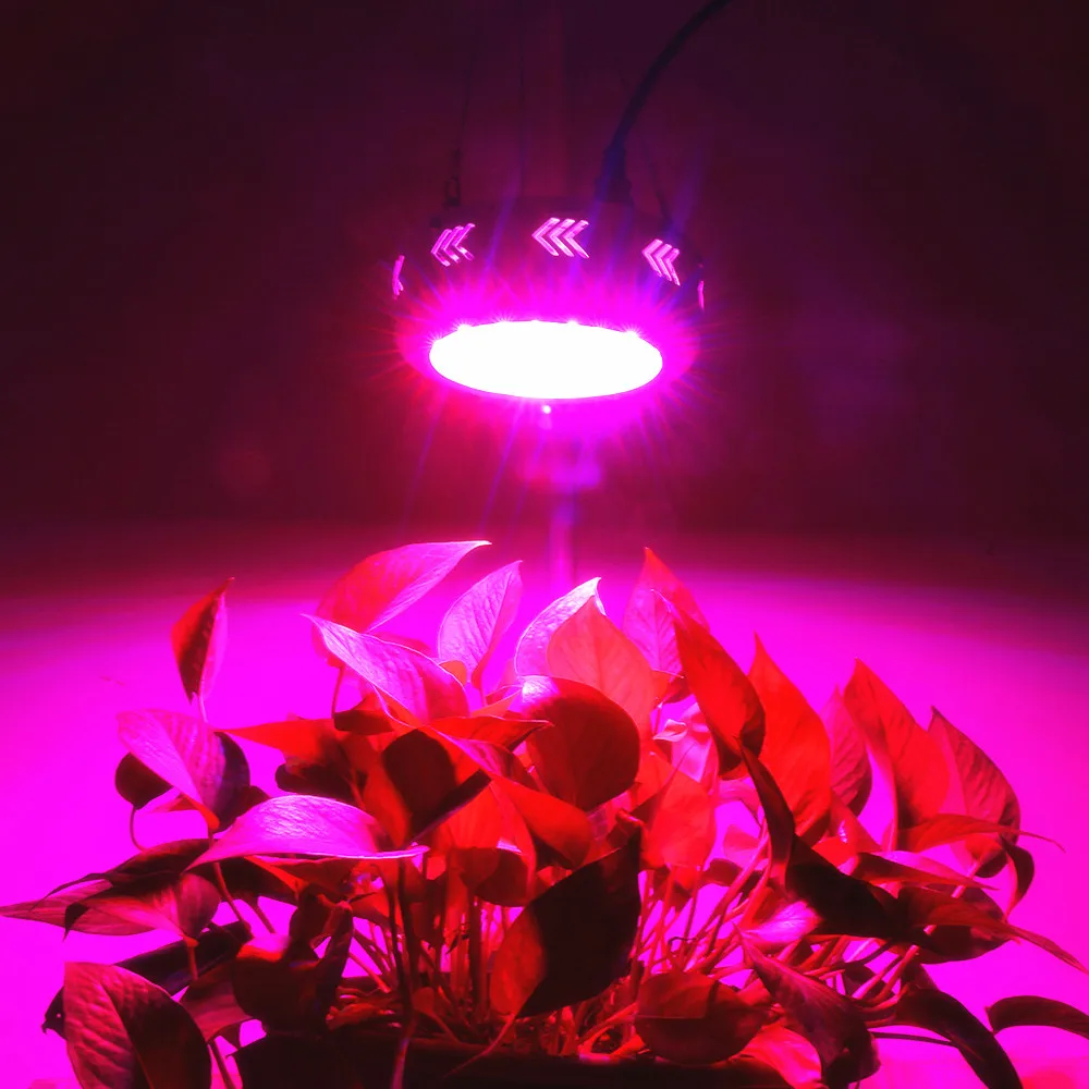 2 шт./лот 150W LED Grow Light UFO 50X3W светодиодные лампы Полный спектр ящика для комнатной теплицы гидропоники растений цветы овощи.