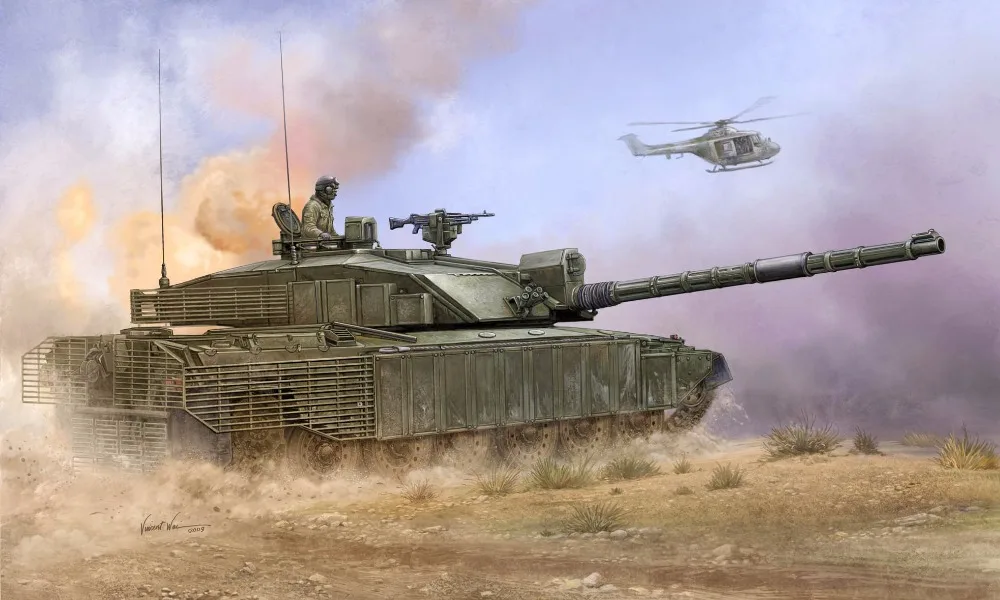 Модель Trumpeter 01522 1/35 Британский Challenger 2 комплект пластиковых моделей улучшенных