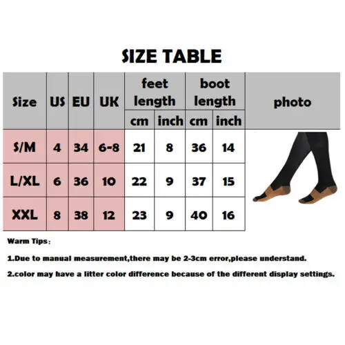 5 пар мужской медный компрессионный рукав на ногу Подошвенный Фасцит боль в