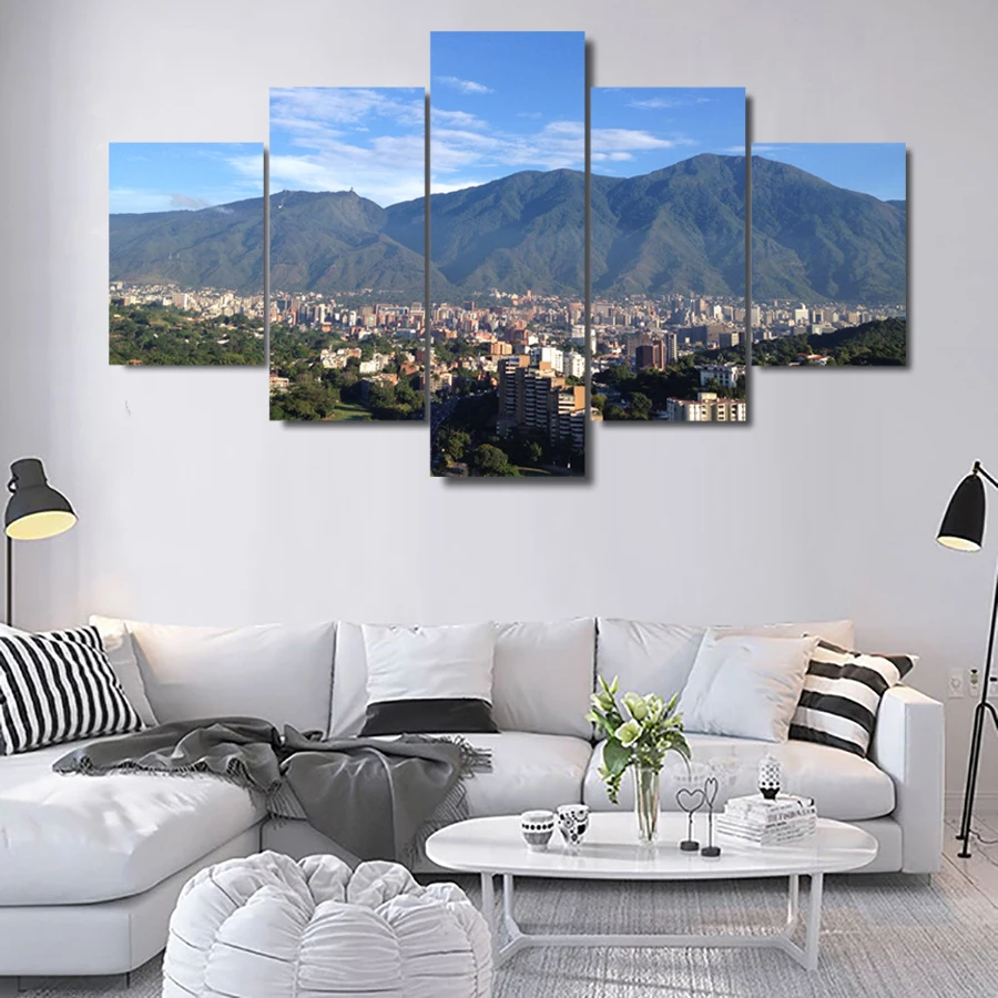 5 шт. Avila Caracas горный холст с принтом настенная живопись постер Современный