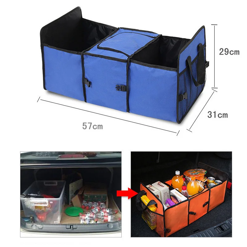 Складной автомобильный багажник органайзер сумка для хранения пищевых напитков