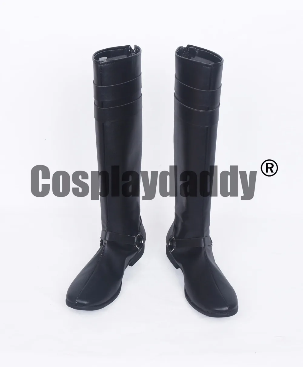 Touken Ranbu онлайн танец меча Nikkari Aoe Черный Косплей Длинные сапоги обувь S008|shoes shoes|shoes
