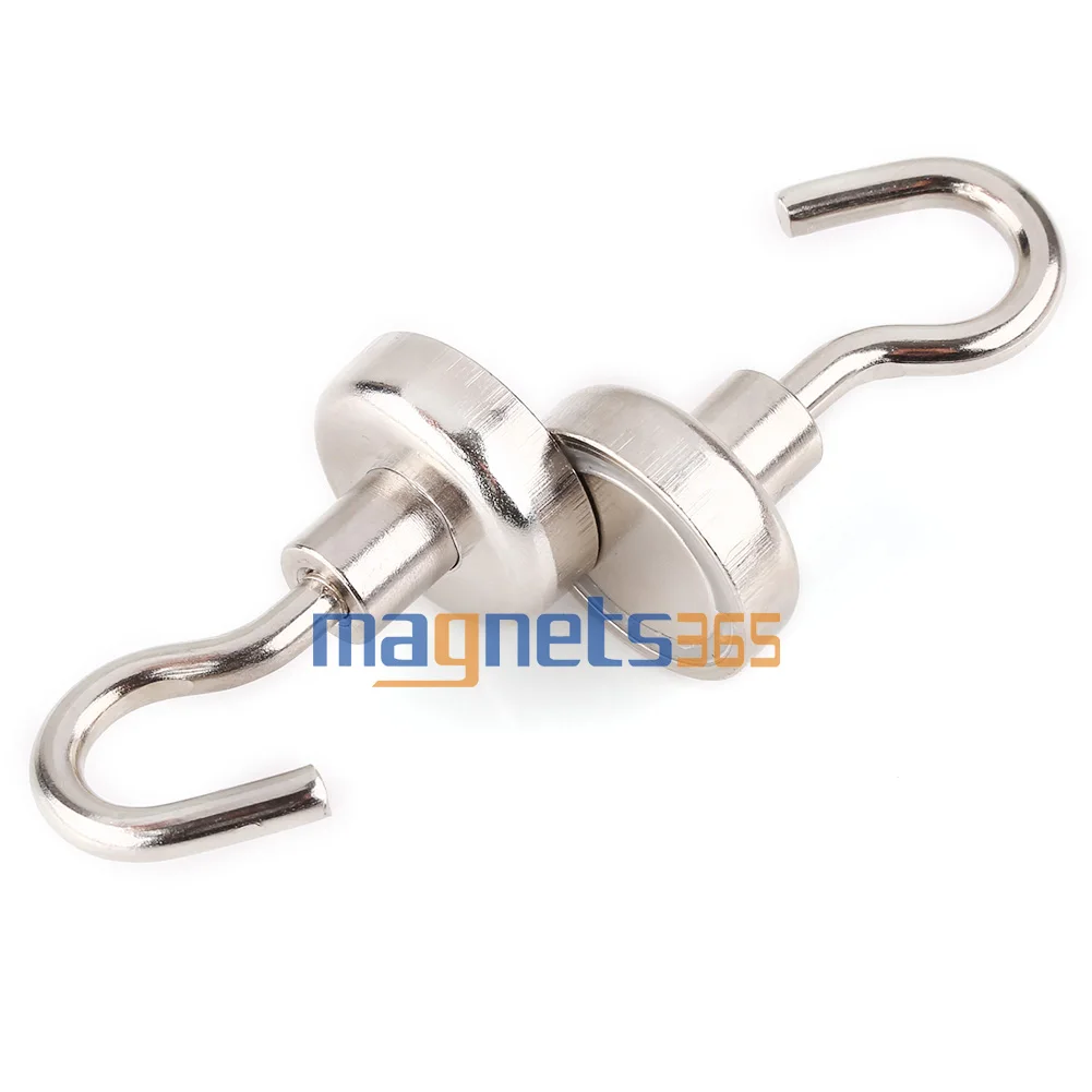 2pcs N52 Magnet Super Heavy Magnetic Hook Holder Neodymium Rare Earth Dia. 25mm | Обустройство дома