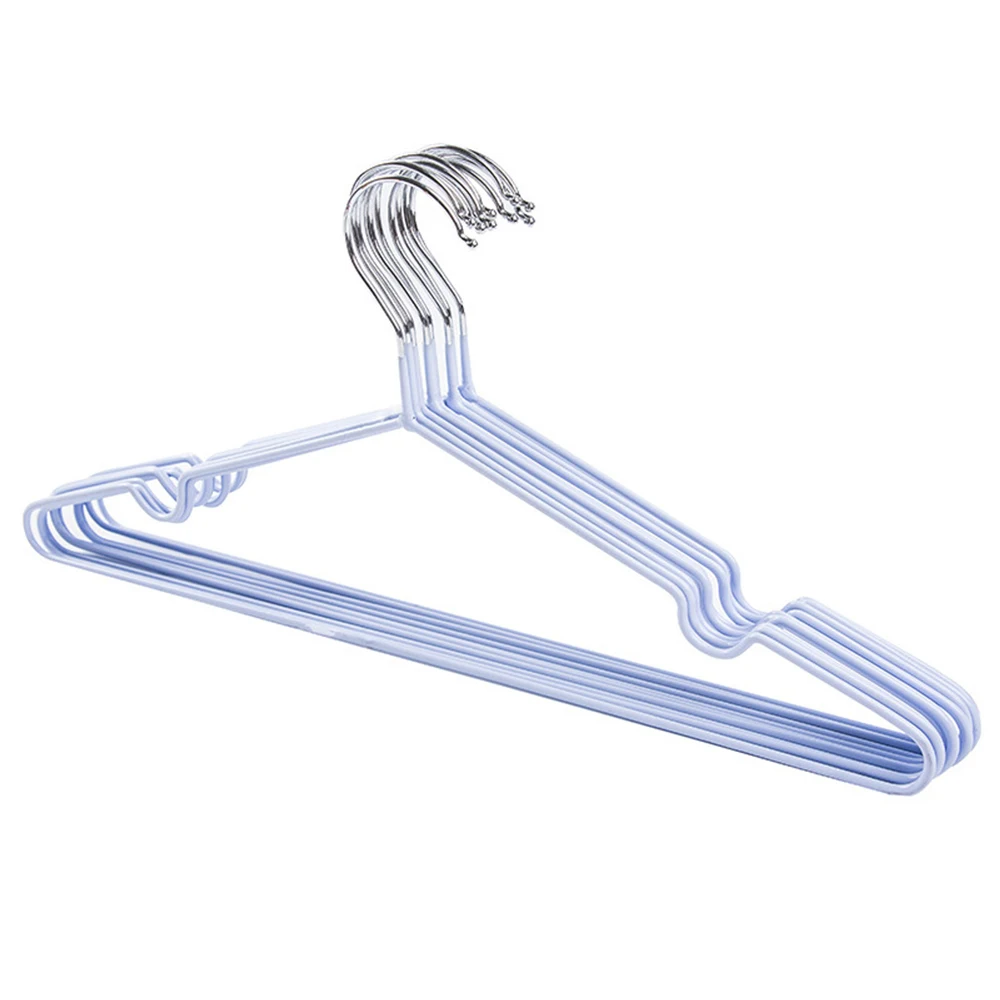 Синий Stainless Steel Durable Garment Rack Hook Wardrobe Organizer Adult Clothes Coat T Shirt Pants Drying Hanger Laundry Rack - Цвет: Синий