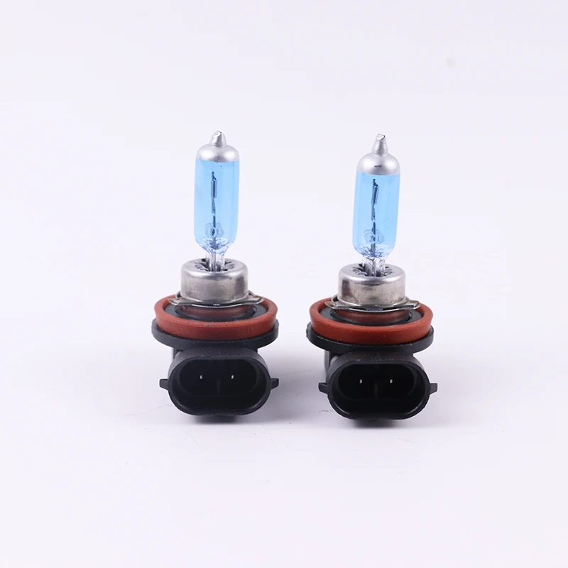 Car Headlight Super Bright Halogen Bulb 1PCS H11 12V 6000K Clear Fog Lights 3000Lm 100W 55W Xenon Dark Blue Driving Lamp