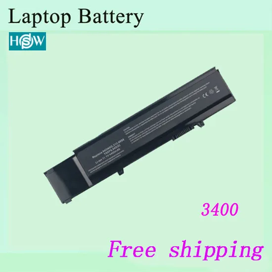 Батареи для ноутбука Vostro 3400 DELL 04D3C 04GN0G 0TXWRR 312-0997 312-0998 Аккумулятор | Компьютеры и