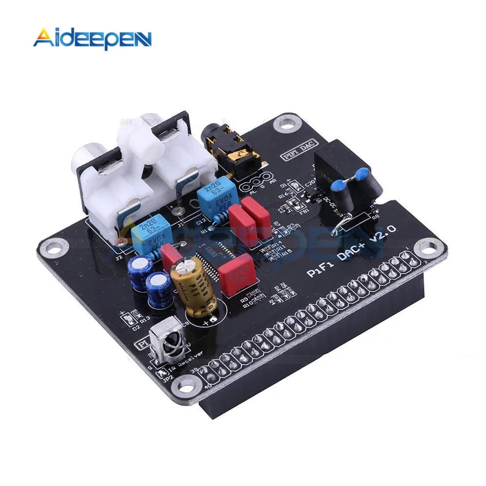 Модуль звуковой карты PCM5122 Hi Fi DAC I2S 384 кГц светодиодный индикатор для Raspberry Pi B + 2 Model