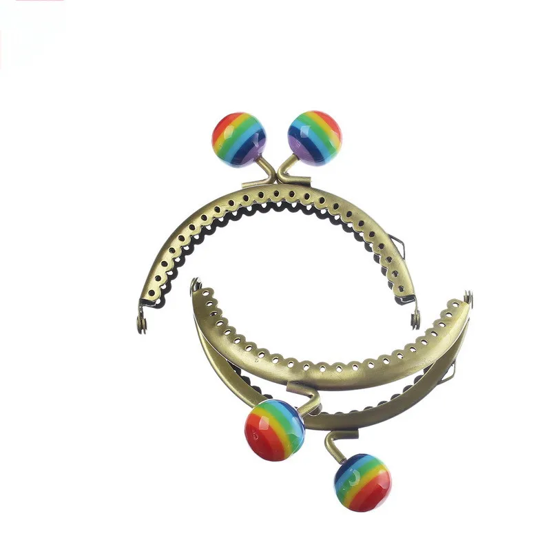 2 шт. многоцветные резиновые буффлед монеты кошелек металлическая Арка Рамка