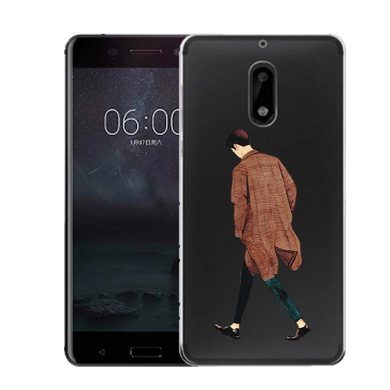 Qmswei Мягкий ТПУ чехол для телефона nokia3 nokia5 nokia6 nokia8 N540 N535 ясно девочек и мальчиков