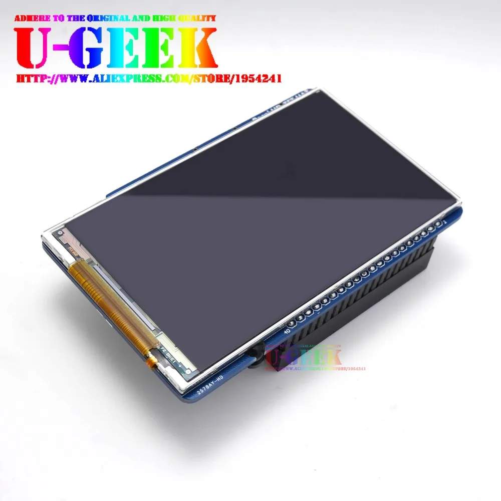 UGEEK 3,5 дюймов 800x480 60fps TFT экран | HD высокоскоростной ЖК-модуль | 3,5 ''дисплей для Raspberry Pi 4B 3B 3B+ 2B Zero | IR | Kali