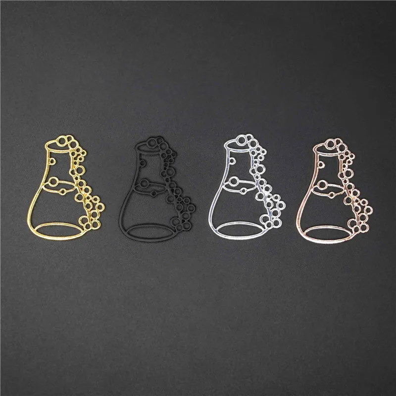 4 цвета Новый трендовый Erlenmeyer ожерелье &quotколба&quot зелье бутылка химия