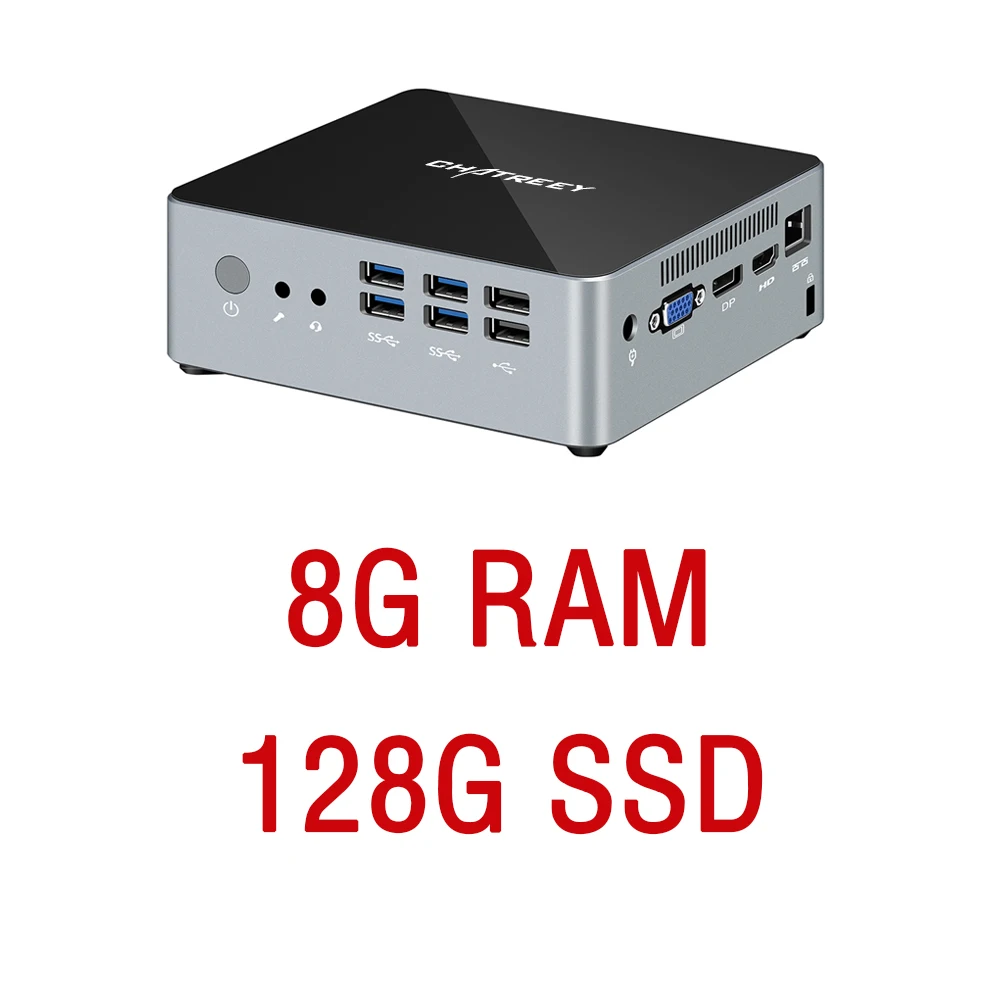 Красный Chatreey мини ПК i5 7200u i7 4500u DP VGA HDMI 4k@ 60 Гц тройной дисплей windows linux legacy HTPC компьютер - Цвет: Красный